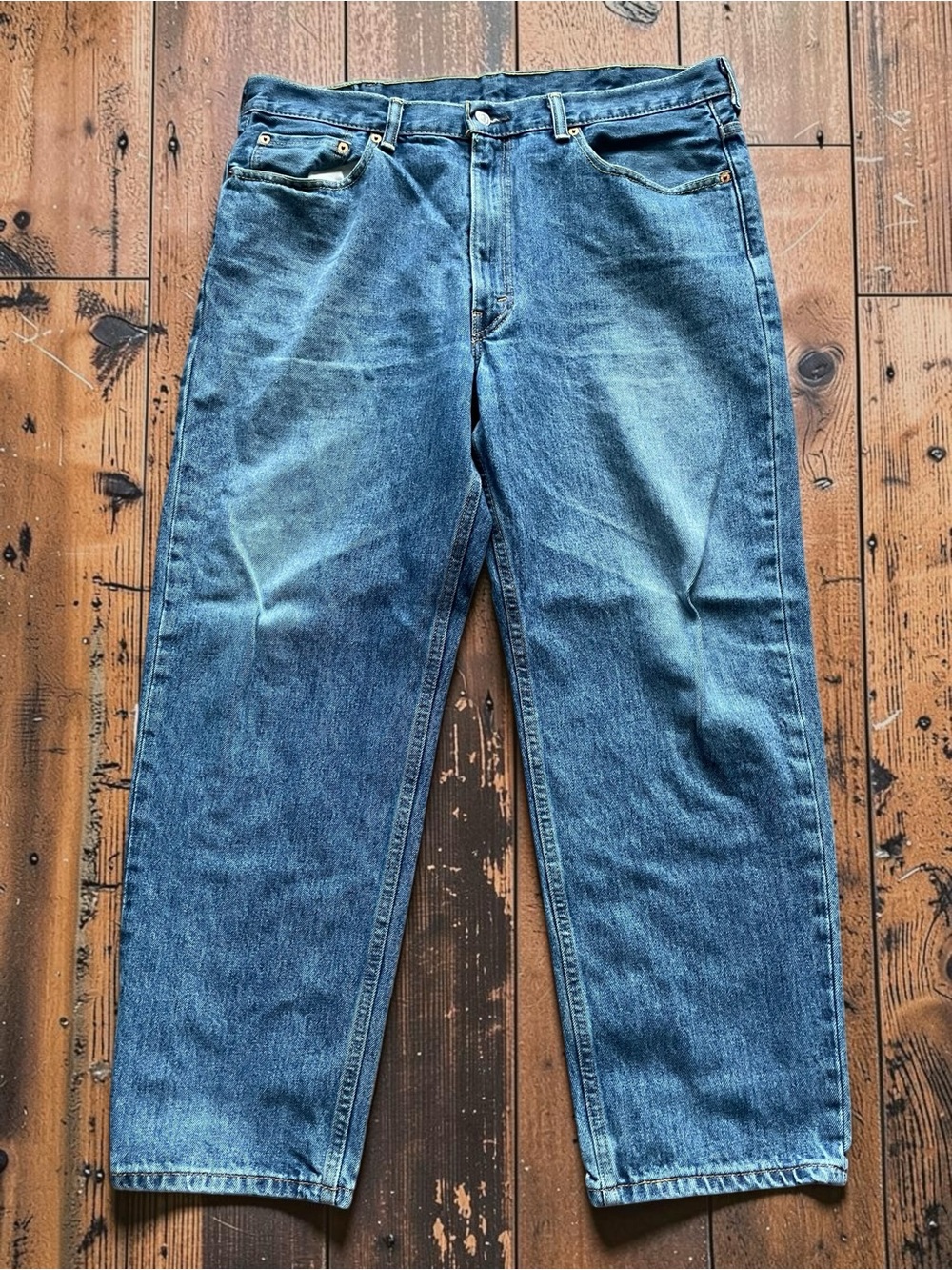 Levi's 550 Men's Relaxed Medium Blue Denim Jeans Size 38x30
